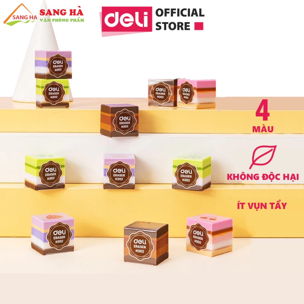 Gôm tẩy màu Deli hình bánh ngọt - EH302