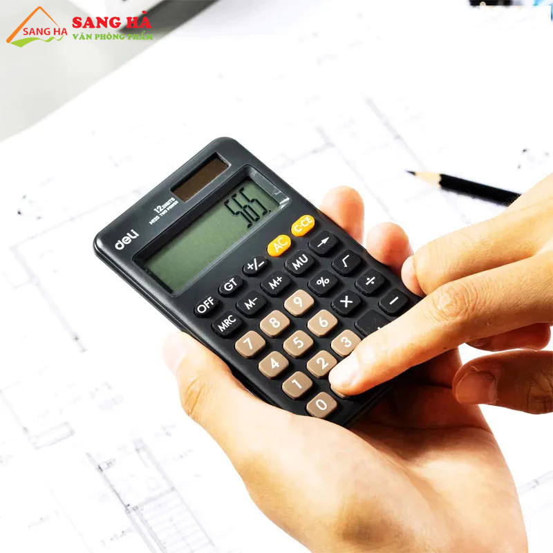 Máy tính bỏ túi mini 12 số Deli M120