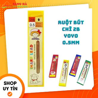(1 Hộp) Ruột bút chì vàng Yoyo 0.5mm
