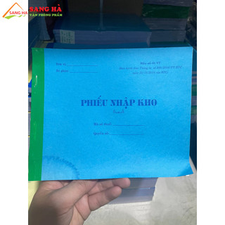 Phiếu xuất kho - nhập kho 2 liên a5 khổ 16x20