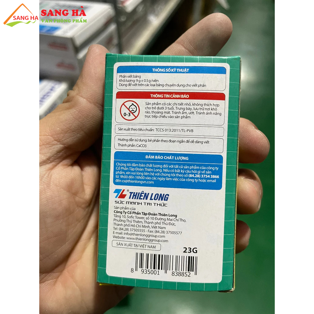Phấn trắng không bụi Thiên Long DC-008