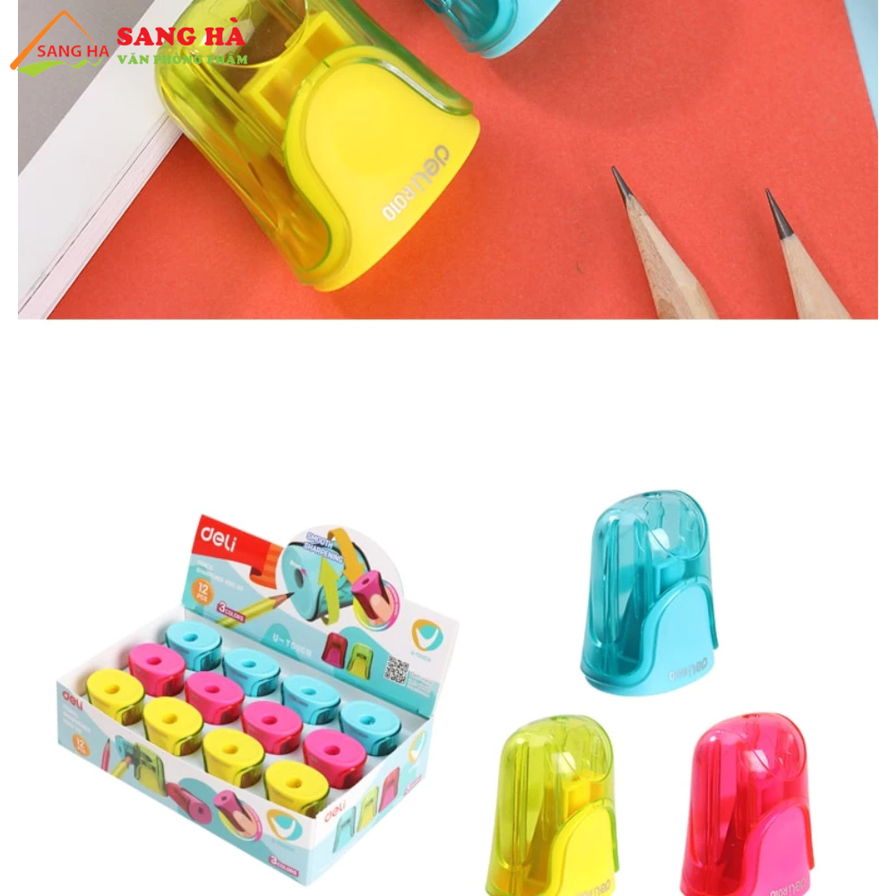 Gọt bút chì mini 1 lỗ Deli ER01000