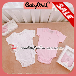 Set 2 Bodysuit cộc tay Nous cho bé sơ sinh NU044