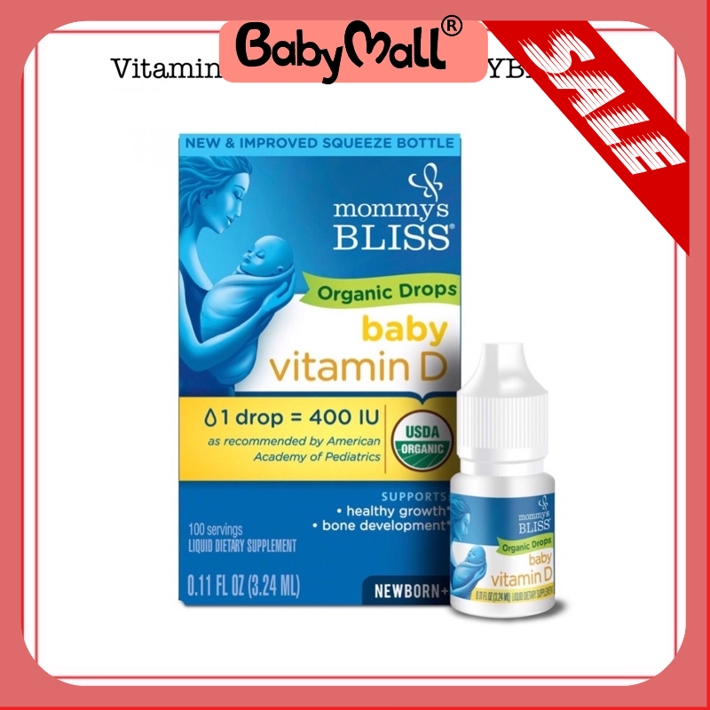 Vitamin D3 hữu cơ MOMMYBLISS (3.24ml)