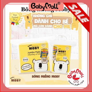 Bông miếng Moby bịch 100 miếng ( Cỡ nhỏ/Cỡ lớn)