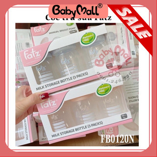 Bộ 3 cốc trữ sữa và đồ ăn dặm Fatz Baby FB0120N
