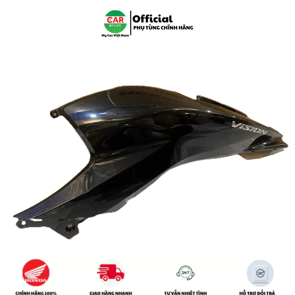 Bộ ốp sườn bên trái - ốp thân HONDA VISION năm 2022-2023 màu Đen bóng. *NHB25M* Mã SP 83605K2CVA0ZC