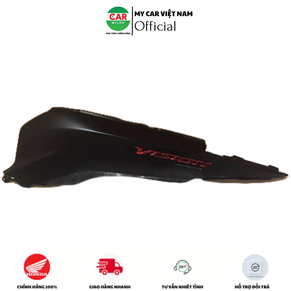 Bộ ốp sườn trái - ốp thân HONDA VISION năm 2014-22020 màu Đen nhám.*NHA76M* 83605K44V30ZA