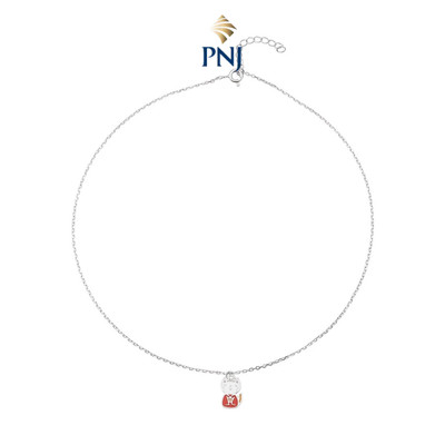 Dây cổ trẻ em bạc PNJSilver mèo thần tài 0000W060042