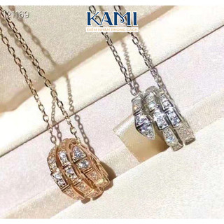 Dây chuyền titan rắn đính đá Kami trang sức sỉ