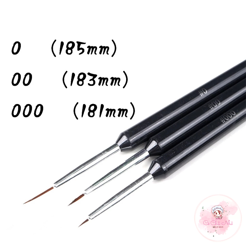 Bộ cọ nét 3 cây  -SK