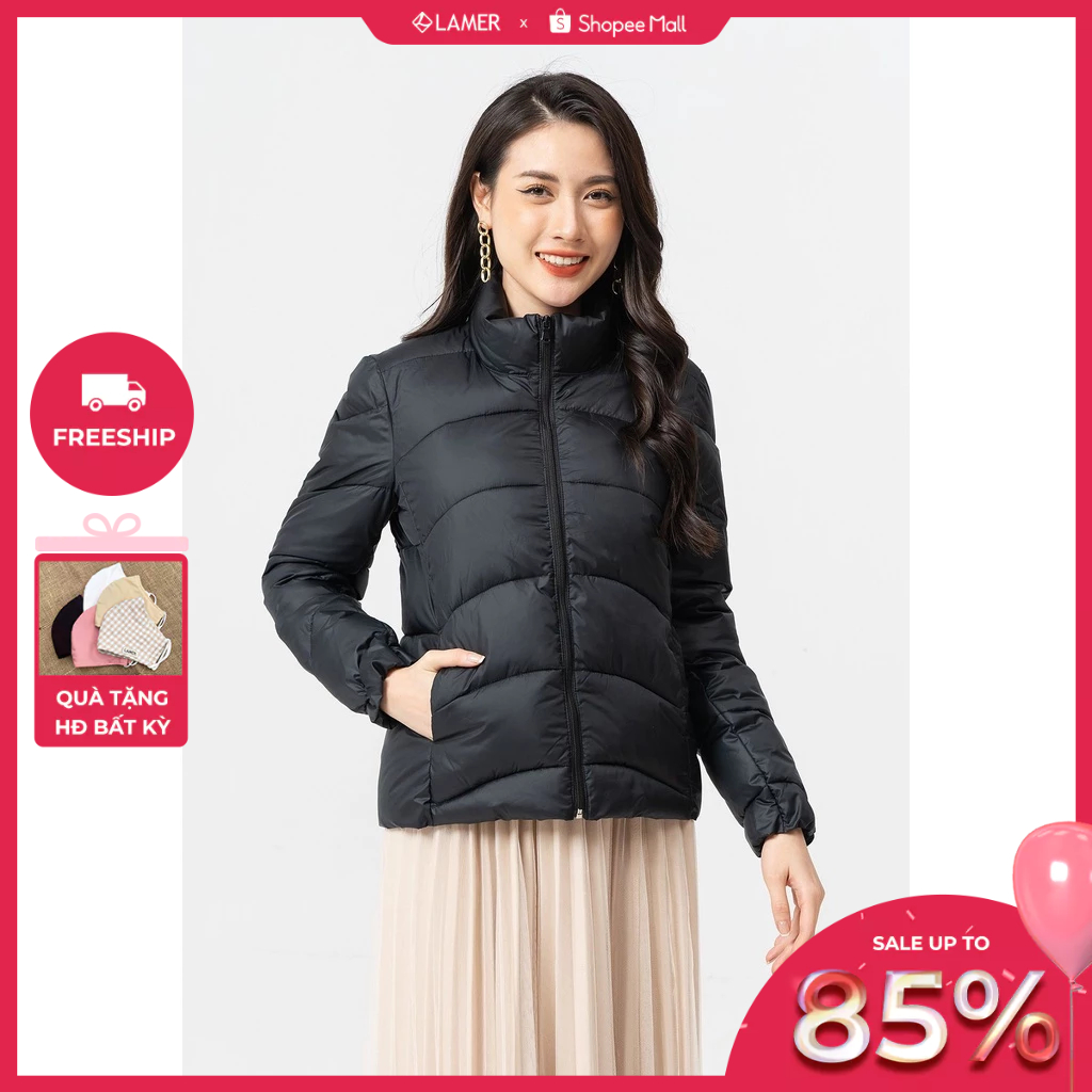 Áo phao nữ dáng ngắn siêu nhẹ LAMER O65P21T001