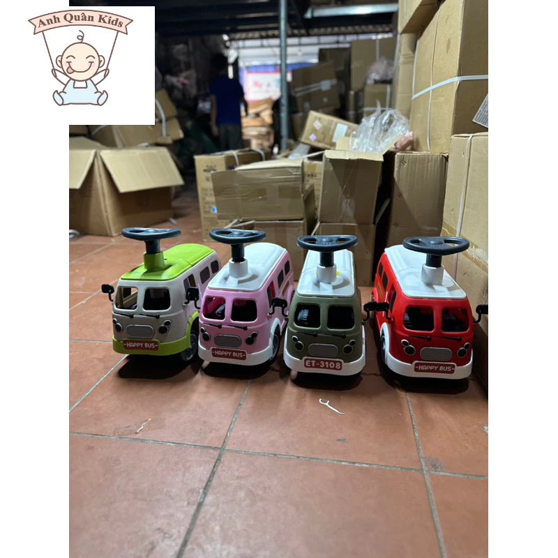 Xe chòi chân oto cho bé có đèn có nhạc cho bé 1-4 tuổi tặng kèm pin
