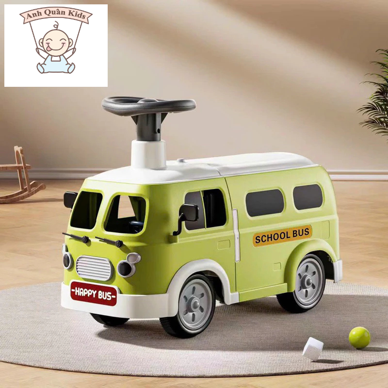 Xe chòi chân oto cho bé có đèn có nhạc cho bé 1-4 tuổi tặng kèm pin