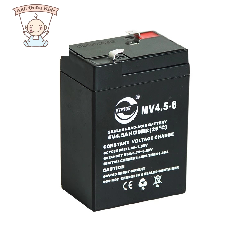 Ắc Quy Xe Điện Trẻ Em 12V-6V - Ắc Quy Ô Tô, Xe Máy Điện Trẻ Em 6V4.5A - 6V7A - 12V7A