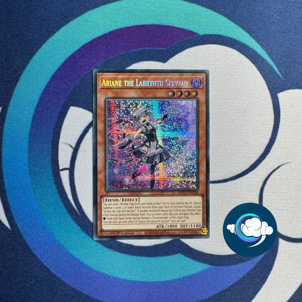 Thẻ bài YugiOh MP23-EN228; Ariane the Labrynth Servant; Prismatic Secret Rare (UK)