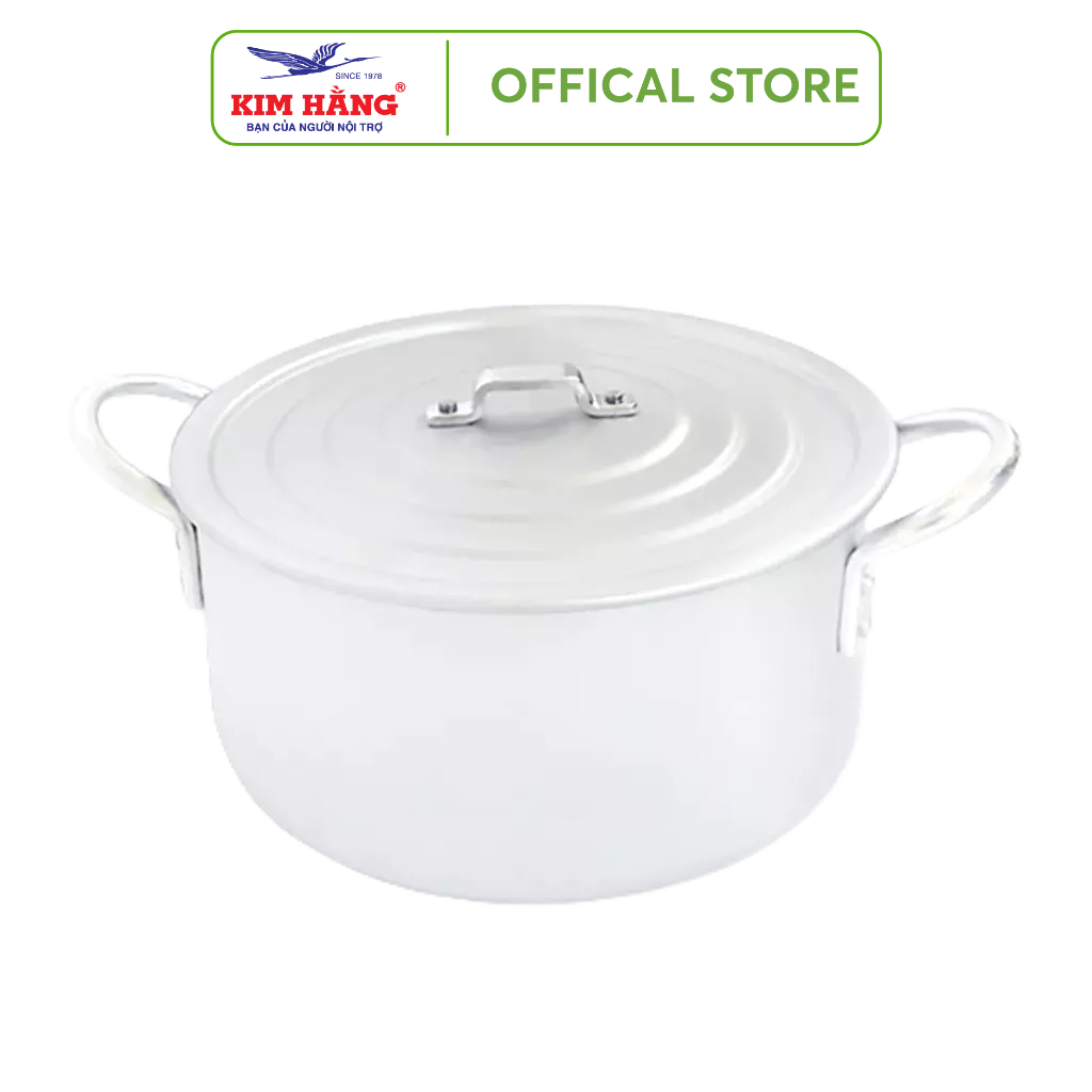 Nồi Nhôm ĐB quai tròn xi bóng 20cm Kim Hằng KHG1339