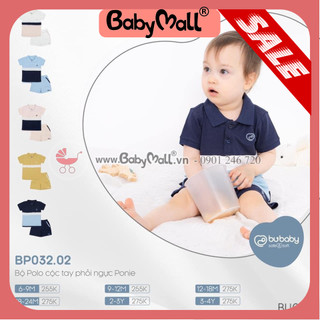 Bubaby Bộ polo áo cộc tay phối ngực Ponie BP032.02