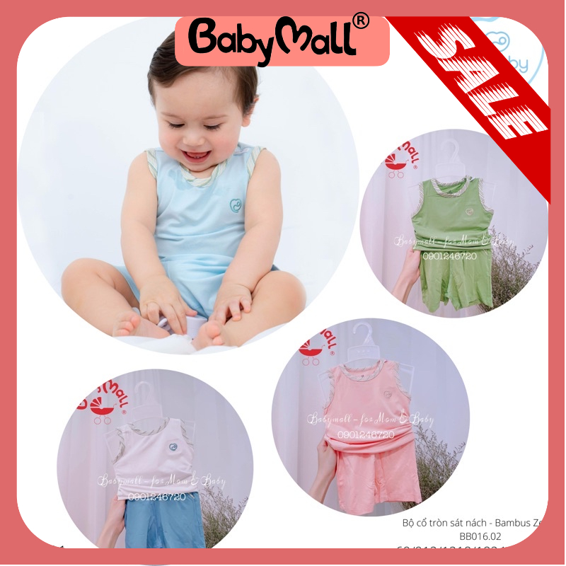 Bubaby bộ ba lỗ viền bambus BB016.02