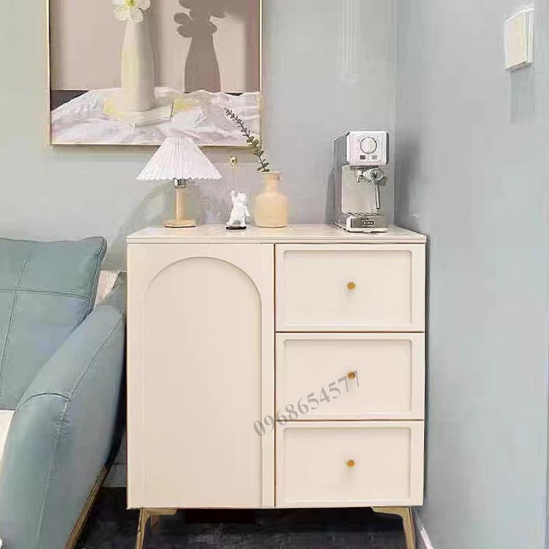 Tủ giày Kệ tủ trang trí phòng khách  phòng ngủ màu trắng phối cánh  kệ gỗ đa năng phong cách tân cổ điển thanh lịch