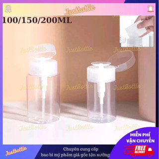 Chai Toner Nhấn 100Ml 120Ml 150Ml 200Ml 300Ml Lọ Chiết Mỹ Phẩm Nhựa Pet Đựng Nước Hoa Hồng Tẩy Trang Du Lịch Nhỏ Gọn Tiệ
