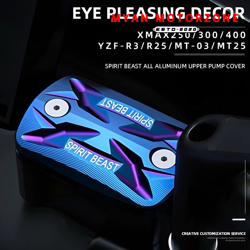 Nắp Bình Dầu CNC Yamaha Xmax 300 MT03 MT25 R3 R25 Spirit Beast Chính Hãng