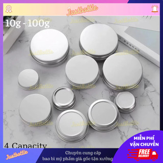 Hộp Nhôm Hũ Nhôm Nắp Thiếc Mini Giá Rẻ Đựng Son, Nến, Trà, Wax 5G 7G 10G 15G 20G 30G 50G 100G