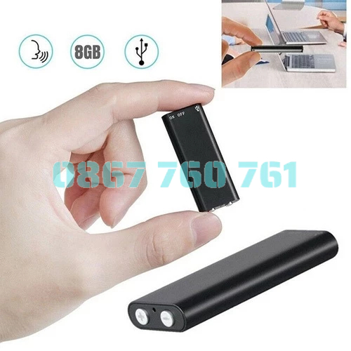 Máy ghi âm mini 8G lọc âm thanh, pin ghi âm 15 tiếng