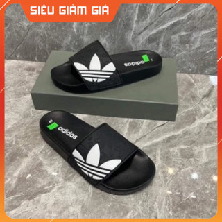 Dép Adidas 3 lá bên cạnh, mặt dép in chữ adidas đế dép đàn hồi tốt