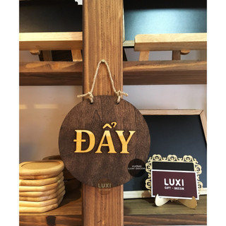 [RẺ VÔ ĐỊCH] Bảng gỗ treo cửa 2 mặt "KÉO/ĐẨY" - XƯỞNG LUXI DECOR