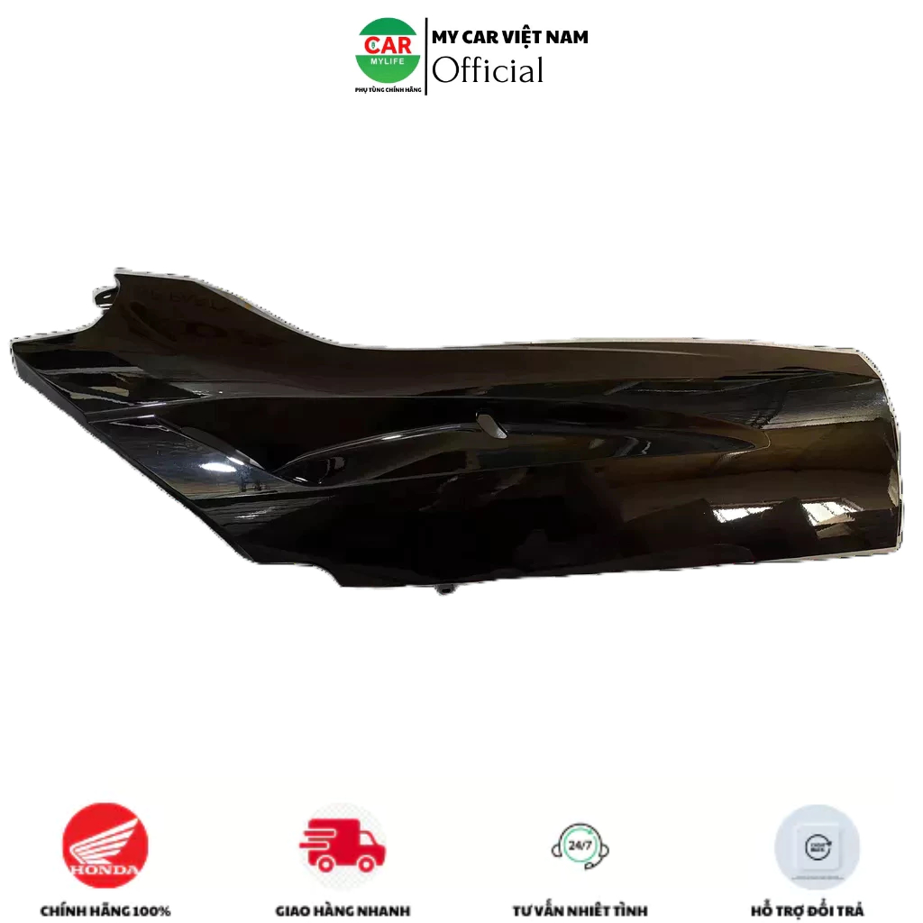 Tấm ốp sàn bên phải - thanh cạnh HONDA SH 125&150 năm 2017-2018-2019 màu Đen bóng. *NHB25* 64321K77V00ZV