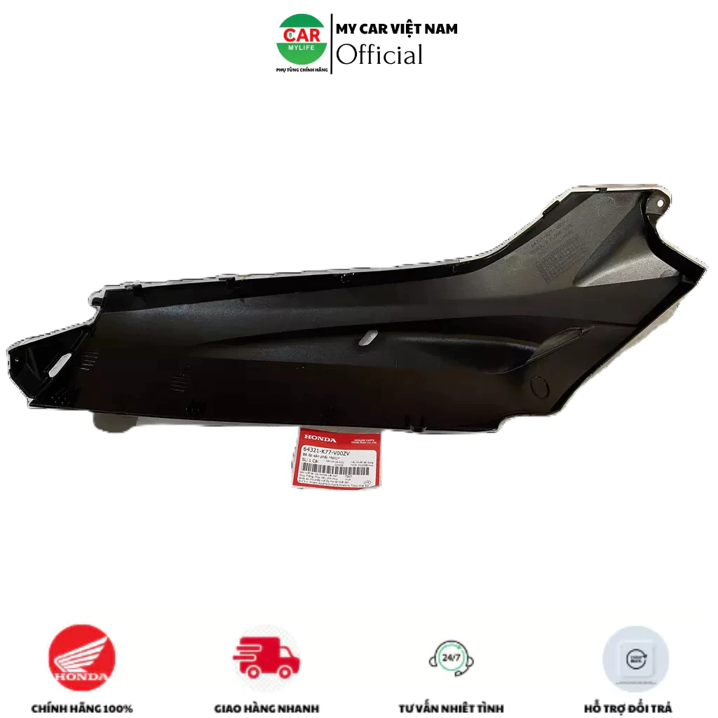 Tấm ốp sàn bên phải - thanh cạnh HONDA SH 125&150 năm 2017-2018-2019 màu Đen bóng. *NHB25* 64321K77V00ZV