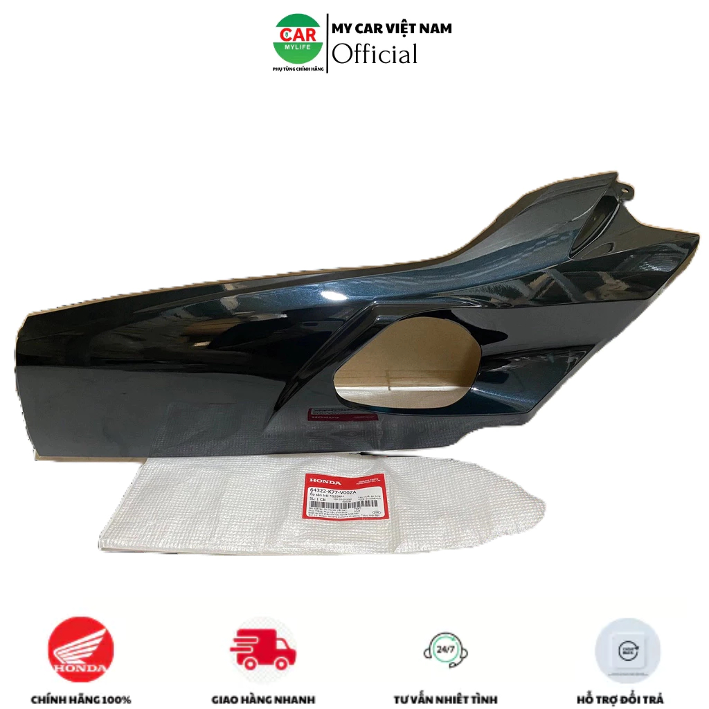Tấm ốp sàn bên trái - thanh cạnh HONDA SH 125&150 năm 2017-2018-2019 màu Xanh lục.