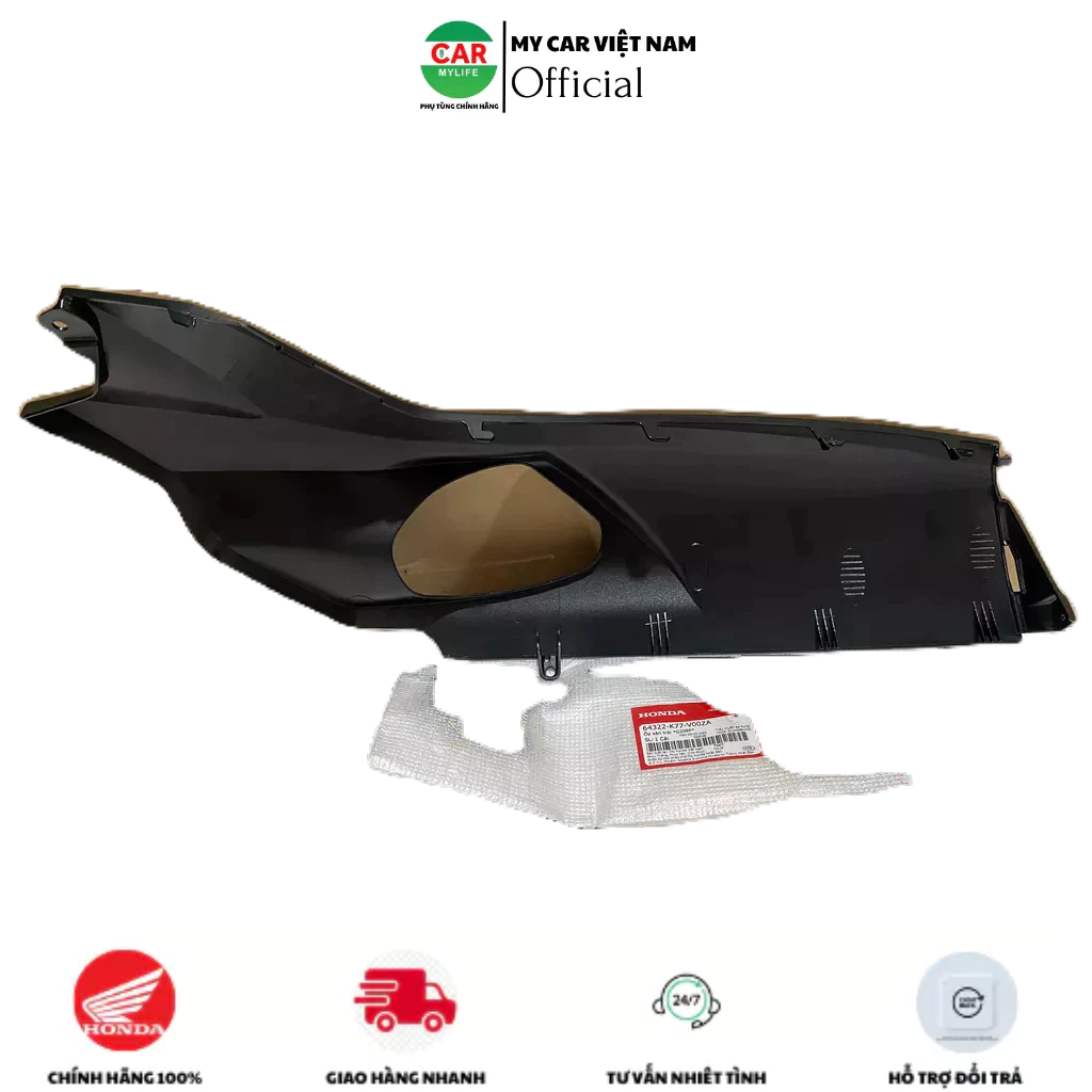 Tấm ốp sàn bên trái - thanh cạnh HONDA SH 125&150 năm 2017-2018-2019 màu Xanh lục.