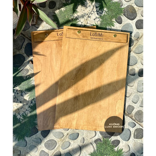 [CÓ BẢO HÀNH] COMBO 3 menu cầm tay - FREE KHẮC LOGO theo yêu cầu - XƯỞNG LUXI DECOR