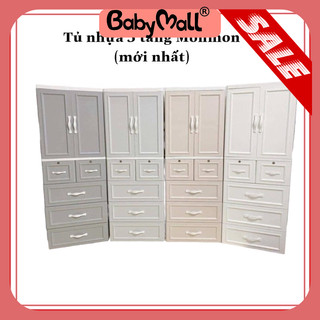 Tủ nhựa 5 tầng Monmon siêu chắc chắn