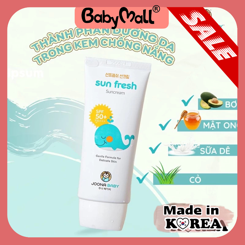 Kem chống nắng Sun Fresh dành cho bé Joona Baby Hàn Quốc
