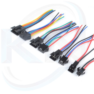 Dây Giắc kết nối SM 2.54mm (đực cái có dây) 2P 3P 4P 5P 6P (Giá 1 bộ (đực+cái) # SM 2.54