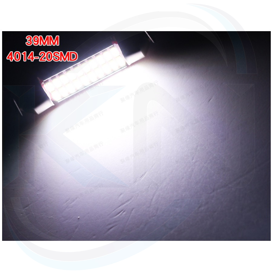 Bóng đèn led trần xe hơi 4014  trắng 12V