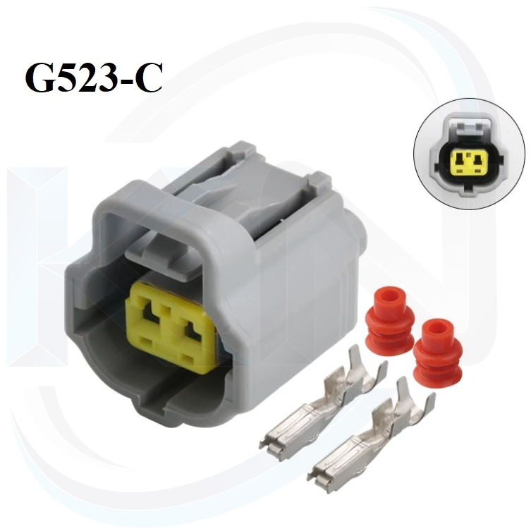 G523-Giắc cắm cảm biến nhiệt độ nước 2 lỗ 1.8MM màu xám