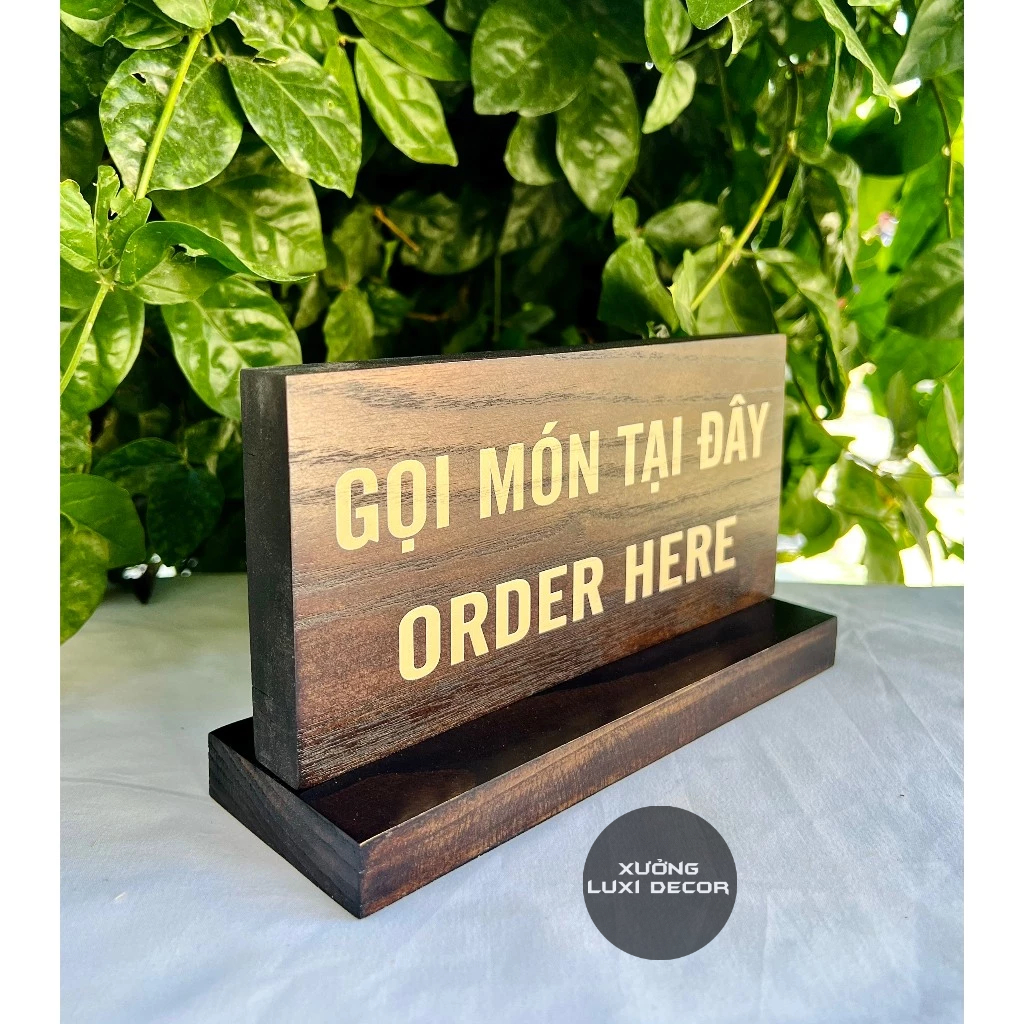 Gọi món và thanh toán tại quầy ĐỂ BÀN - XƯỞNG LUXI DECOR