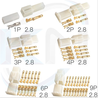   KO DÂY  2.8mm Đầu nối dây điện xe hơi xe máy  ô tô xe tải xe khách 1P 2P 3P 4P 6P #2.8mm 