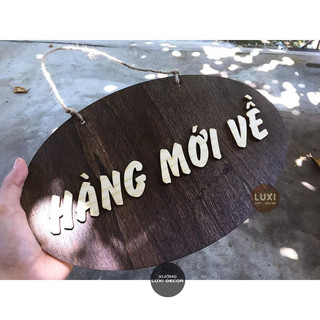 Bảng treo Oval dán chữ 1 mặt decor nội dung theo yêu cầu - Xưởng LUXI decor