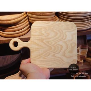Thớt gỗ vuông nhỏ (decor 17)