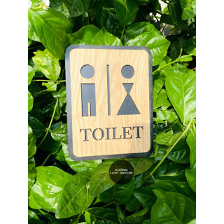 Bảng gỗ Toilet mẫu 15 - Xưởng LUXI decor