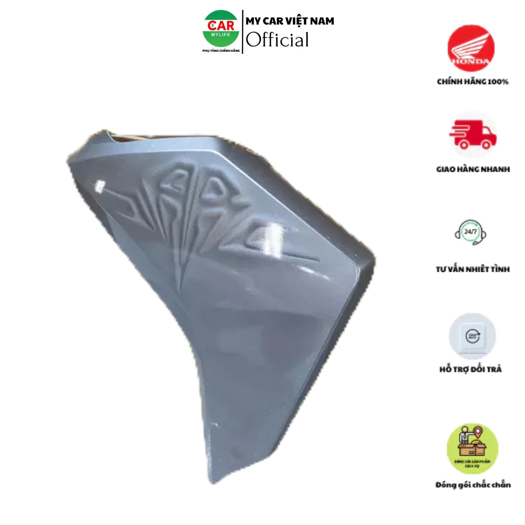 Cánh yếm bên trái - bửng yếm HONDA AIR BLADE 125 năm 2015-2016 màu Xám bạc. NHB51M* 64502K66V20ZC