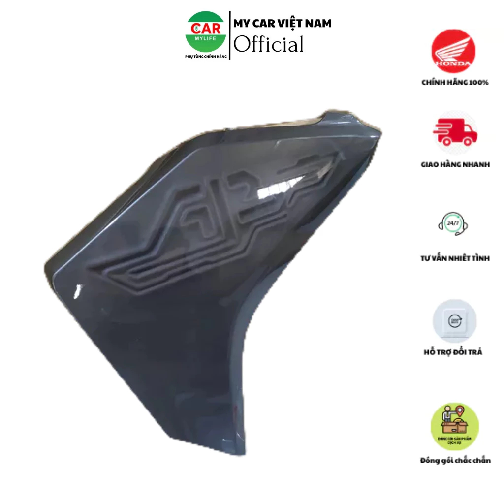 Ốp trước bên phải - cánh yếm HONDA AIR BLADE 125  năm 2017 màu Xám đen. *NHB74M*