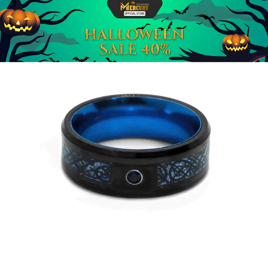 Nhẫn thời trang nam titan vĩnh cửu Atlantic Dragon Mercury