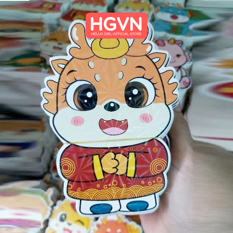 Bao Lì Xì Chibi Chi Bi Lì Xì Hoạt Hình Tết Giáp Thìn 2024 mới cao cấp đẹp độc lạ HGVN