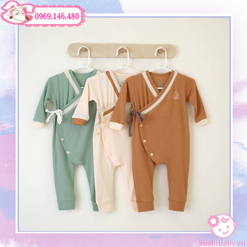 Body cài chéo 2 vạt size 0-3m, 3-6m, 6-9m